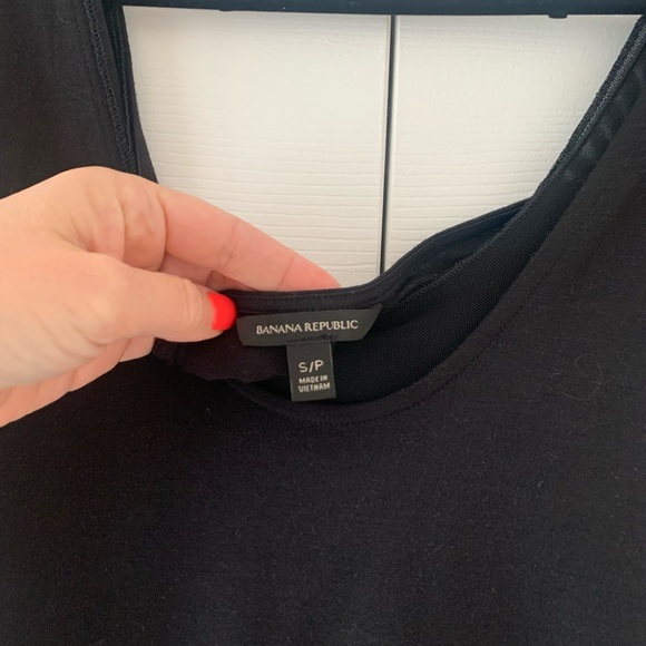 Black Tank with Fringe Bottom - Picture 4 of 4